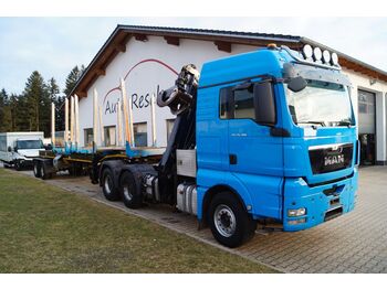 Cabeza tractora MAN TGX 26.480 6x4 mit Epsilon 20M Holzkran: foto 1