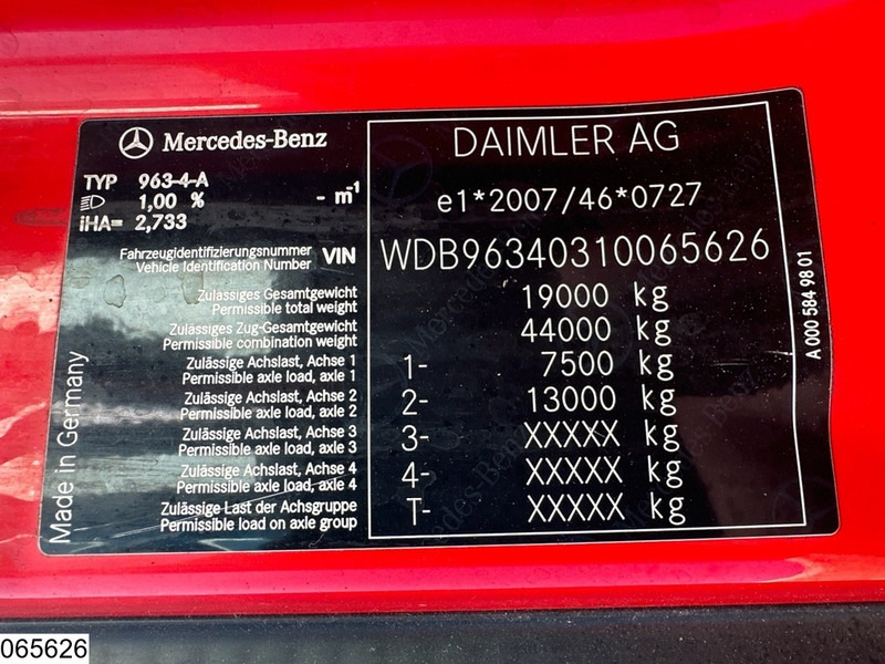 Cabeza tractora Mercedes-Benz Actros 1843 EURO 6, PTO, ADR: foto 6