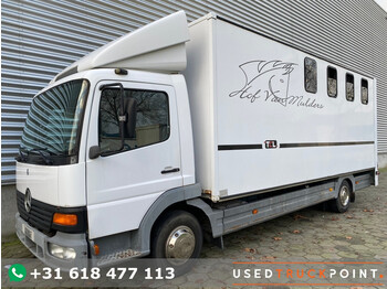 Camión transporte de ganado Mercedes-Benz Atego 9.17 / Manual / Full Steel / 3 Seats / Euro 2 / 277.000 KM!!! / Belgium Truck