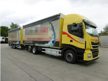 Camión transporte de bebidas IVECO Stralis 460 Getränke kompl. Zug LBW Euro 6: foto 1