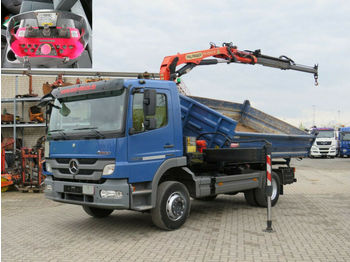 Camión volquete, Camión grúa Mercedes-Benz Atego 1224 K 2-Achs Kipper Kran Funk: foto 1