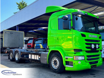 Camión portacontenedore/ Intercambiable Scania R490 371.000 km, Steering axle, Euro 6: foto 1
