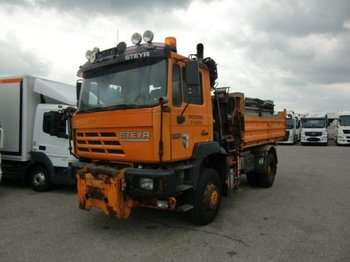 Camión volquete Steyr 19S34 ,4x4 ,3 Seitenkipper, Hiab Kran BJ:2009,: foto 1