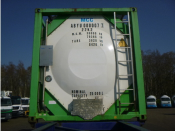 Contenedor cisterna, Semirremolque Danteco Food tank container inox 20 ft / 25 m3 / 1 comp: foto 5