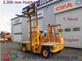 BAUMANN AS 30 3200 Kg. Traglast 3.300 mm Hubhöhe 1. Hand - Carretilla de carga lateral