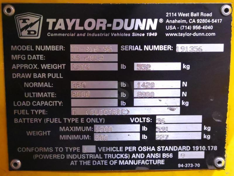 Remolcadora Taylor TT-316-36: foto 10