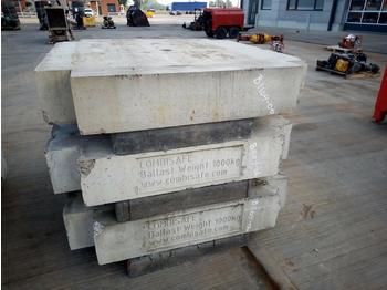 Contrapeso para Grúa Combisafe Ballast Frame to suit Crane, 1000Kg Concrete Ballast (3 of): foto 1