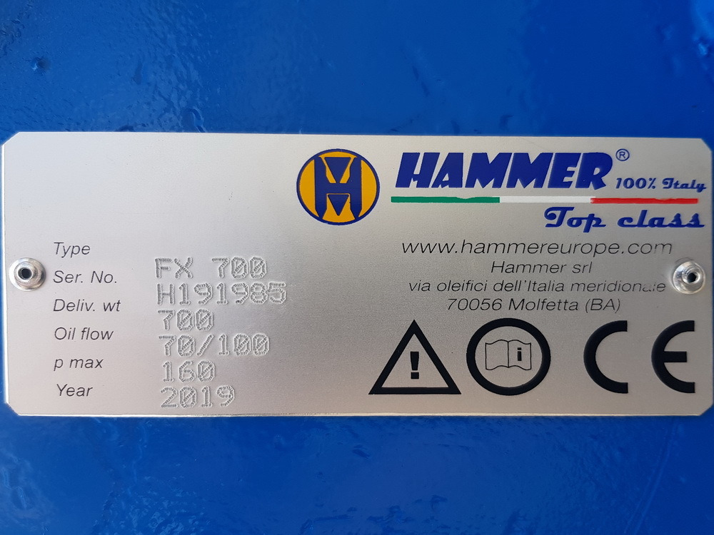 Martillo hidráulico para Maquinaria de construcción HAMMER FX700: foto 5