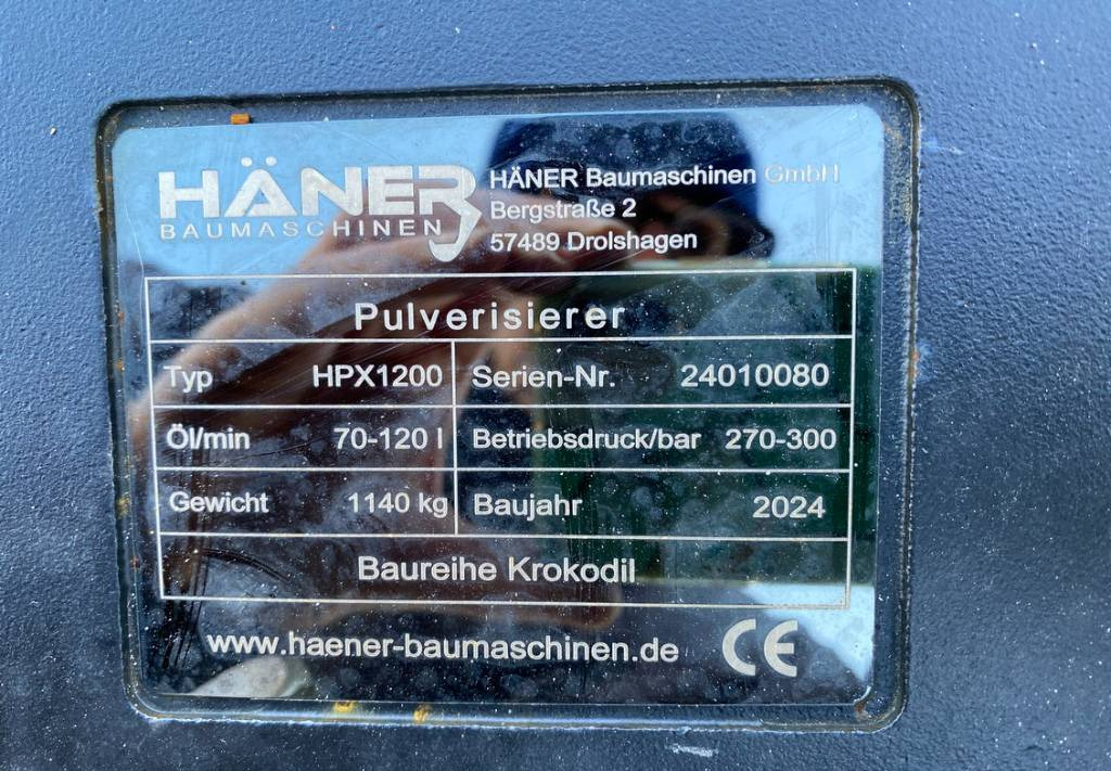 Cizalla de demolición para Maquinaria de construcción Haener Häner HPX1200 Rotation Pulverizer Shear 12~: foto 10