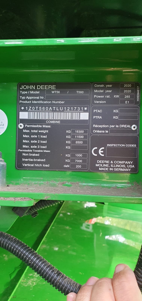 Cosechadora de granos John Deere T560: foto 14