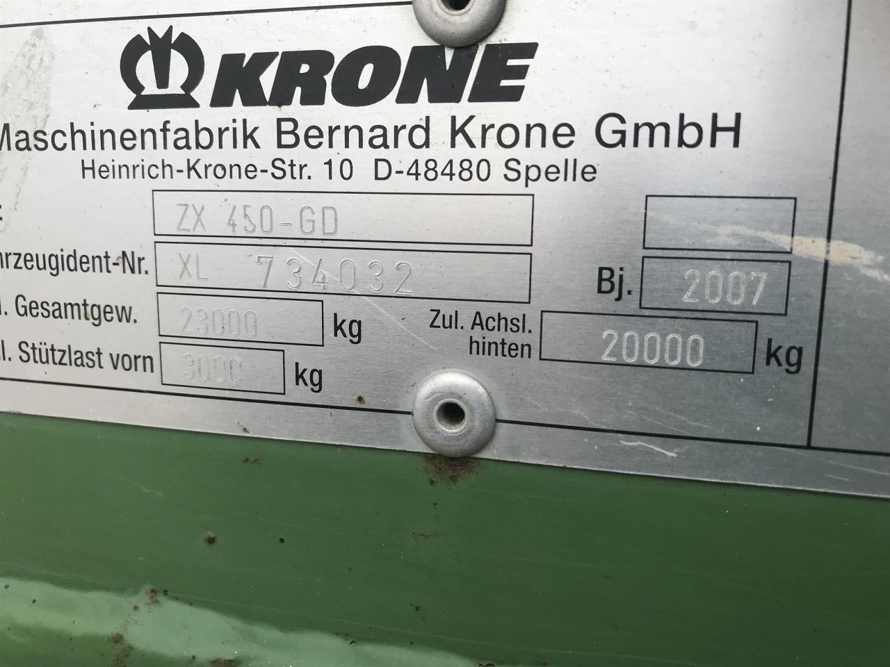 Leasing de Krone ZX 450 GD Krone ZX 450 GD: foto 11