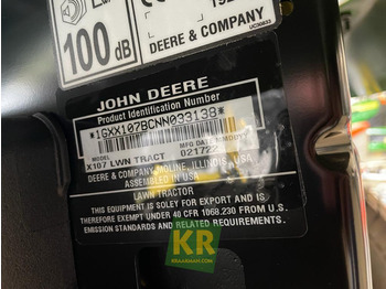 X107 John Deere  - Cortacésped