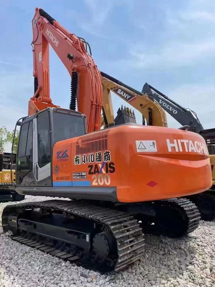 Excavadora de cadenas 90%new 20 ton Korea Original made HITACHI ZX200 used hydraulic crawler excavator in ready stock: foto 2