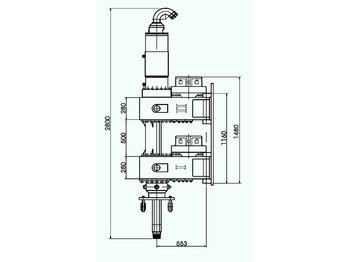 Perforadora ABI ABI VDW 3525 double rotary head drill drilling rig dual auger cfa ccfa dsm fdp: foto 4