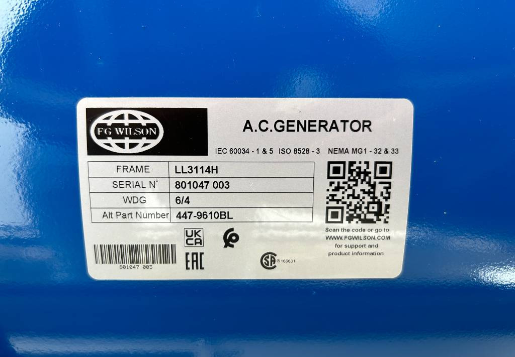 Generador industriale FG Wilson P150-5 - Perkins - 150 kVA Genset - DPX-16009: foto 12