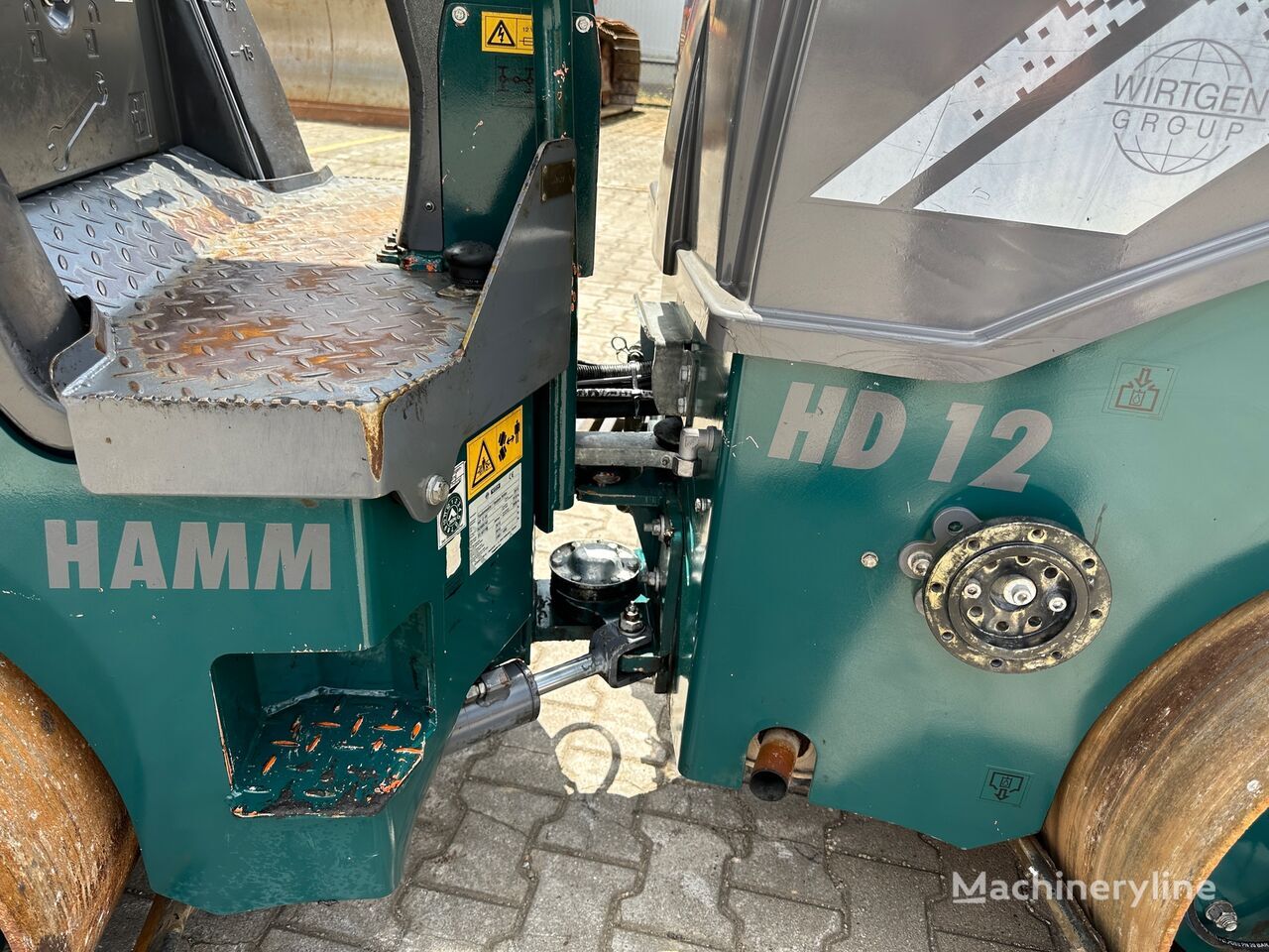Mini compactadora Hamm HD12 VV Tandemwalze Dach Kantenschneiderad: foto 12