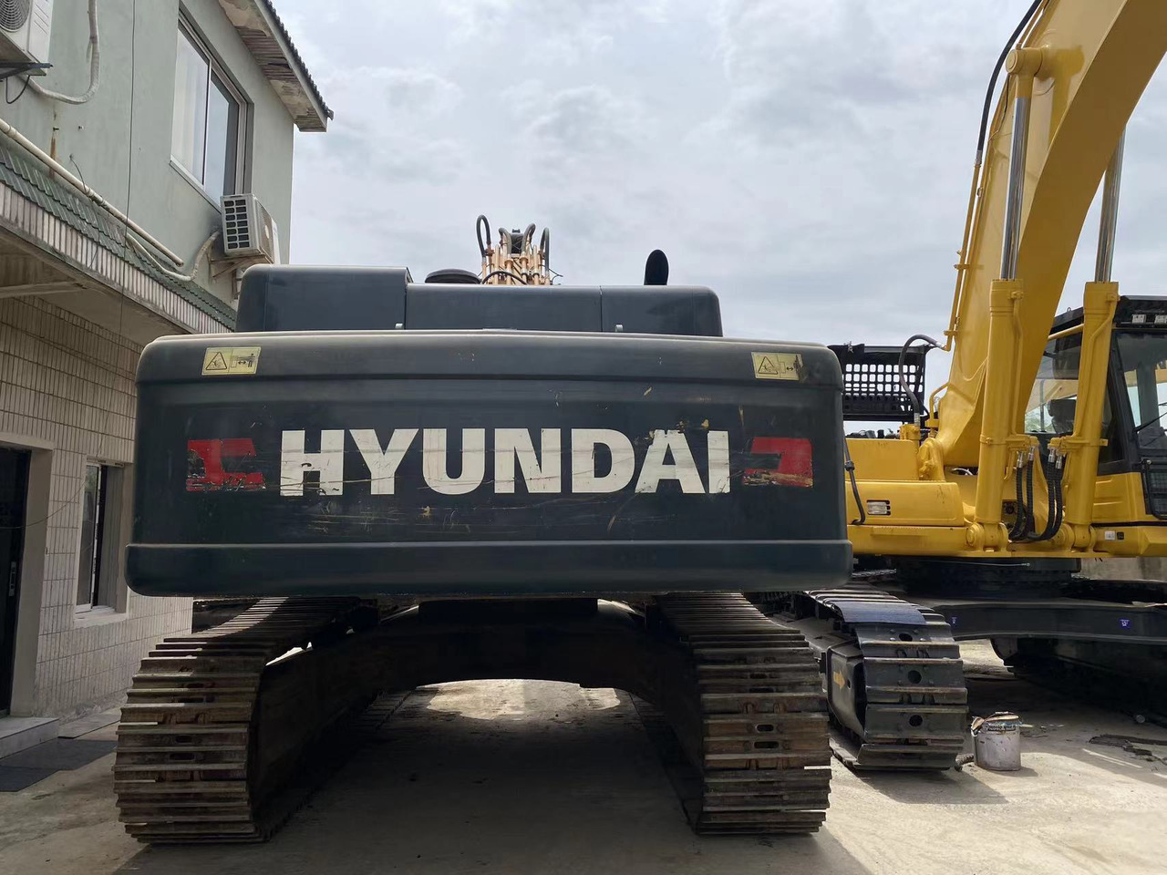 Excavadora de cadenas Korea made HYUNDAI used excavator good condition R485LVS best service on sale: foto 3