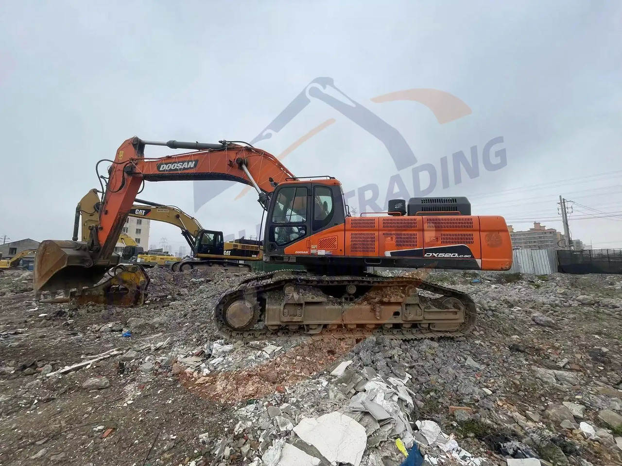 Excavadora de cadenas Low running hours Used Doosan excavator DX520LC-9C in good condition for sale: foto 4