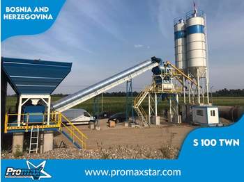 PROMAX Stationary Concrete Batching Plant S100-TWN (100m3/h) - Planta de hormigón