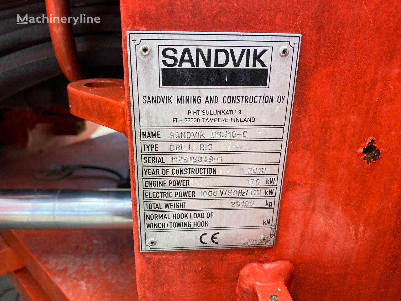 Tuneladora Sandvik DS510-C, RD314 Rock Drill, After Service works fine: foto 30