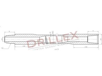 Perforadora direccional horizontal Vermeer D33x44,D36x50 FS2 4,5m Drill pipes, żerdzie: foto 1