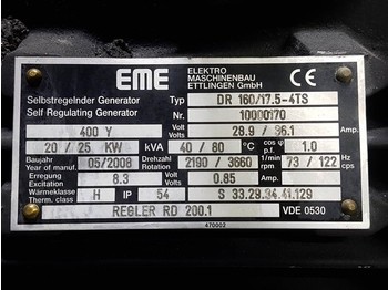 Generador industriale Vögele VISION 5100-2/5103-2-EME DR160/17.5-4TS-Generator: foto 3