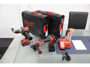 Equipo de taller Milwaukee Profi Set 18V-Akkuschrauber-Winkelschleifer