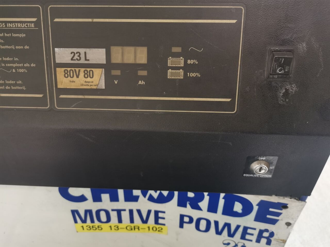 Acumulador para Carretilla elevadora CHLORIDE  for Linde Charger Chloride motive power 21lm 80V 80A 23L 230V electric forklift: foto 2