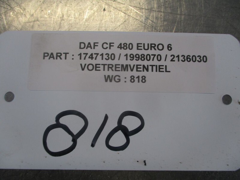 Válvula de freno para Camión DAF 1747130 / 1998010 // 2136030 NIEUWE EN GEBRUIKT Voetremventiel Euro6: foto 4