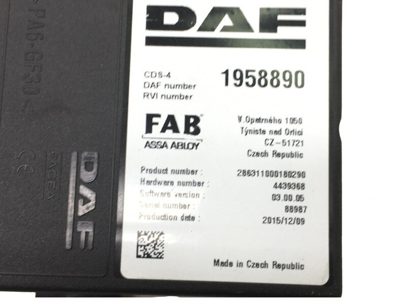 Unidad de control DAF XF106 (01.14-): foto 5