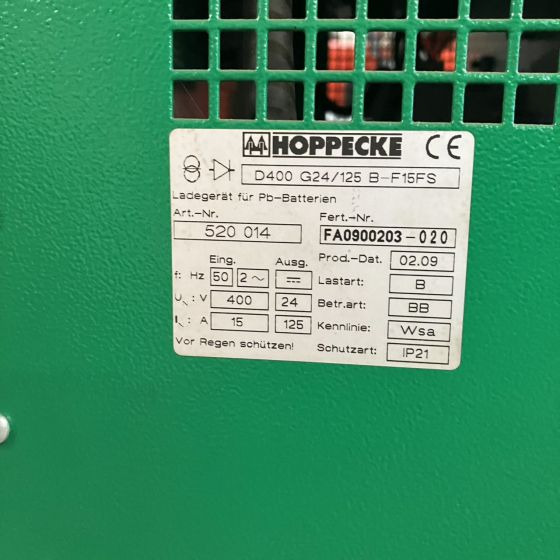 Sistema eléctrico para Equipo de manutención Hoppecke 24V/125A (2): foto 6