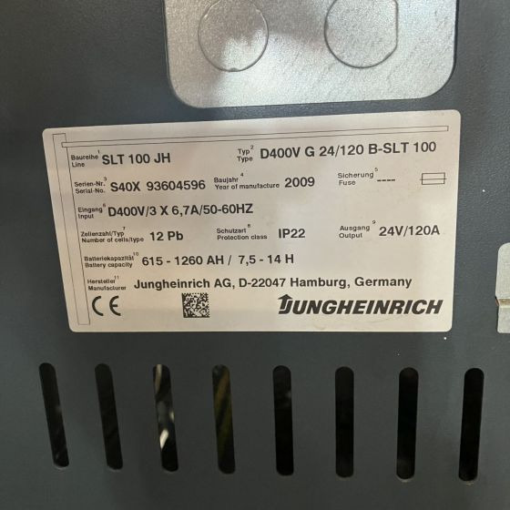 Sistema eléctrico para Equipo de manutención Jungheinrich D400V G24/120B-SLT 100 (2): foto 6