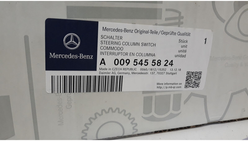 Unidad de control para Camión Mercedes-Benz Brand new OEM MB steering column switch: foto 5