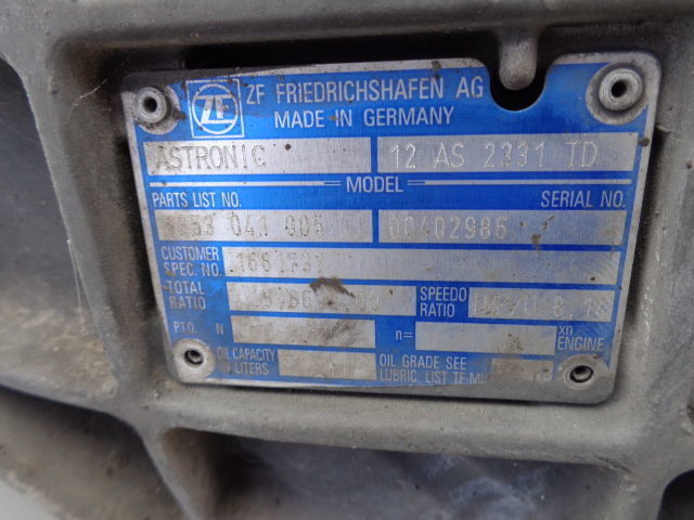 Caja de cambios para Camión ZF gearbox 12AS2331TD 12AS2331 TD: foto 5