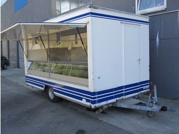 Hoffmann Verkaufsanhänger mit Kühltheke, Fischwagen - Remolque