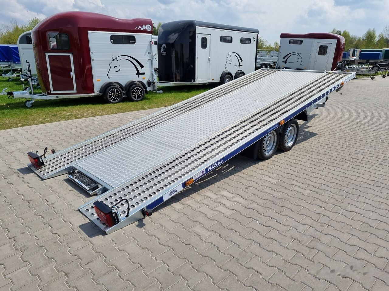 Remolque portavehículos nuevo Lorries PLI-35 5021 car trailer 3.5t GVW tilting platform 500 x 210 cm: foto 20