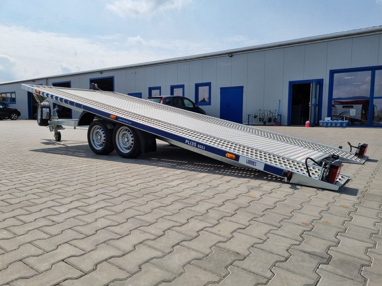 Remolque portavehículos nuevo Lorries PLI-35 5021 car trailer 3.5t GVW tilting platform 500 x 210 cm: foto 14