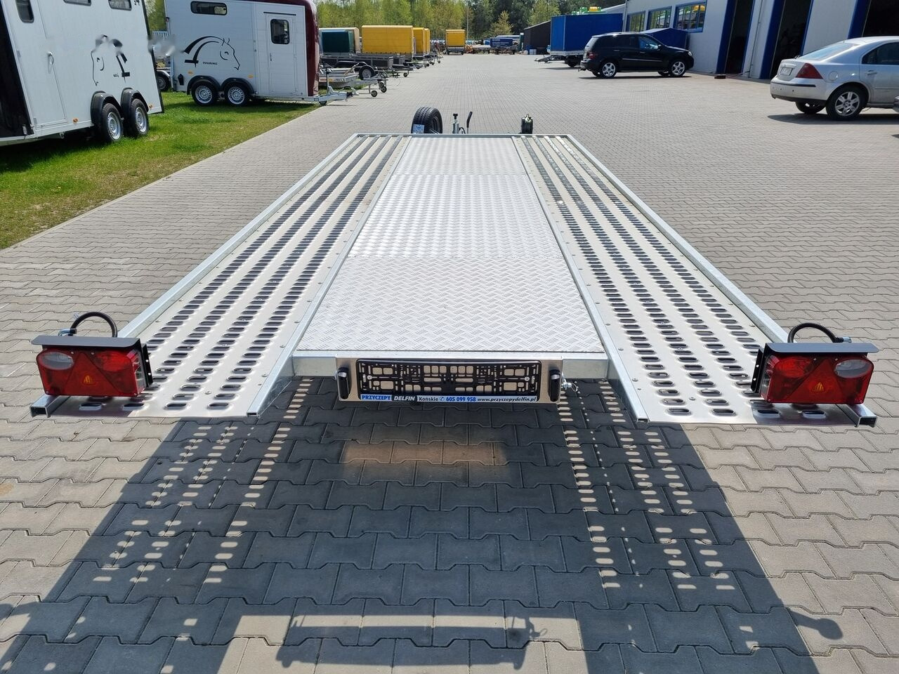 Remolque portavehículos nuevo Lorries PLI-35 5021 car trailer 3.5t GVW tilting platform 500 x 210 cm: foto 2
