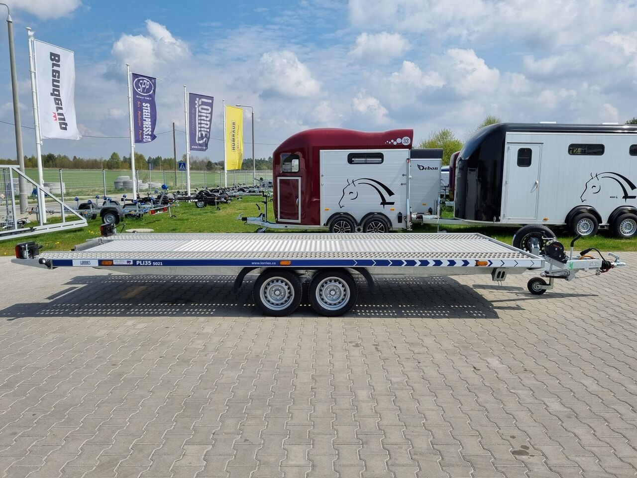 Remolque portavehículos nuevo Lorries PLI-35 5021 car trailer 3.5t GVW tilting platform 500 x 210 cm: foto 4