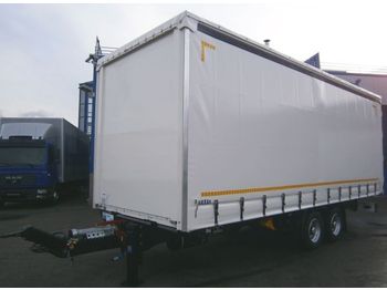 HKM 18to Tandem Abroll-Schlittenanhänger G18TSZL1,3 - Remolque con toldo