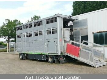 KABA 3 Stock  Vollalu 7,30m Hubdach  - Remolque transporte de ganado