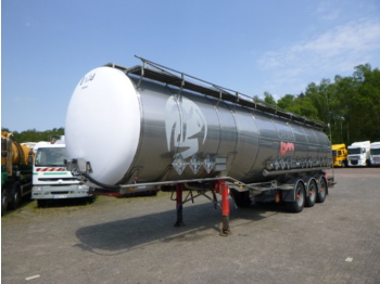 Semirremolque cisterna para transporte de substancias químicas Burg Chemical tank inox L4BH 46 m3 / 4 comp: foto 1