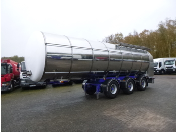 Semirremolque cisterna para transporte de alimentos Burg Food (milk) tank inox 36 m3 / 1 comp + pump / hose reel: foto 1
