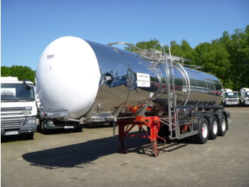Semirremolque cisterna para transporte de alimentos Crane Fruehauf Food tank inox 30 m3 / 1 comp + pump: foto 1