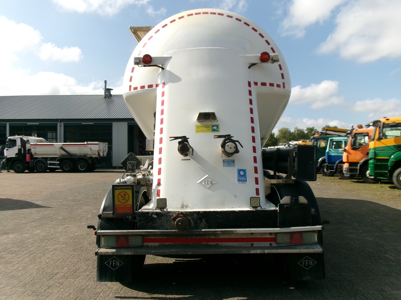 Semirremolque cisterna para transporte de harina Feldbinder Powder tank alu 36 m3 / 1 comp: foto 5
