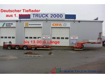 Semirremolque góndola rebajadas para transporte de equipos pesados Goldhofer STZ-L 4-34 Länge bis 13m Twist Lock Lift Lenk: foto 1