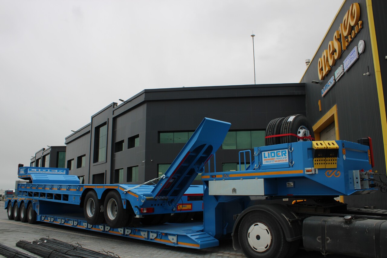 Semirremolque góndola rebajadas para transporte de equipos pesados nuevo LIDER 2024 READY IN STOCK UNUSED FRONT LOADING: foto 20