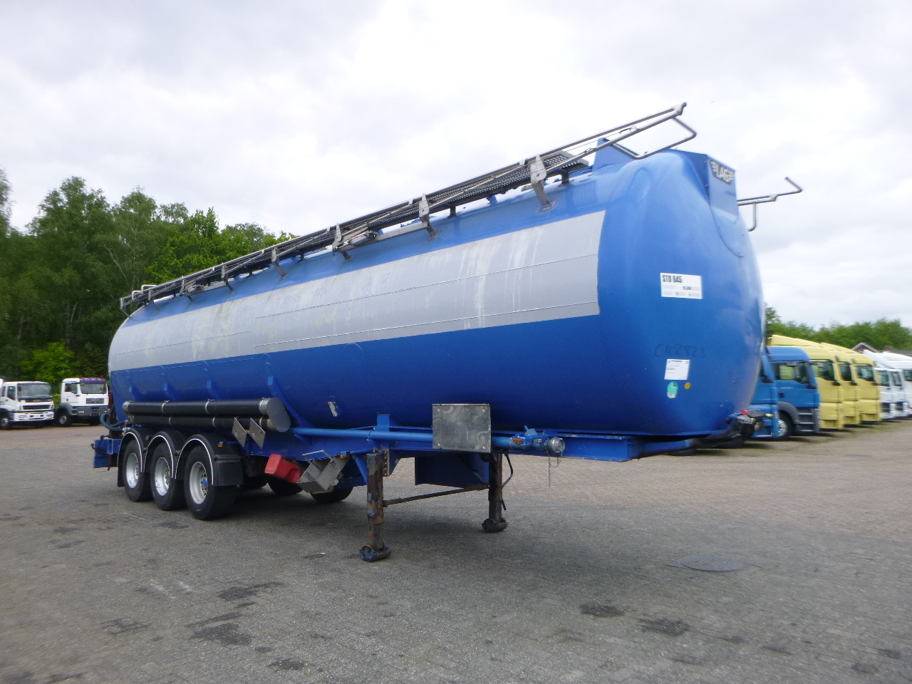 Semirremolque cisterna para transporte de harina L.A.G. Powder tank alu 55 m3 (tipping) + ADR: foto 2