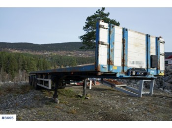 Semirremolque plataforma/ Caja abierta Narko 3 axle trailer. Good with stake holes.: foto 1