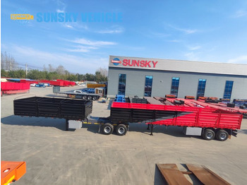 Semirremolque plataforma/ Caja abierta para transporte de contenedores nuevo SUNSKY superlink trailer for sale: foto 4